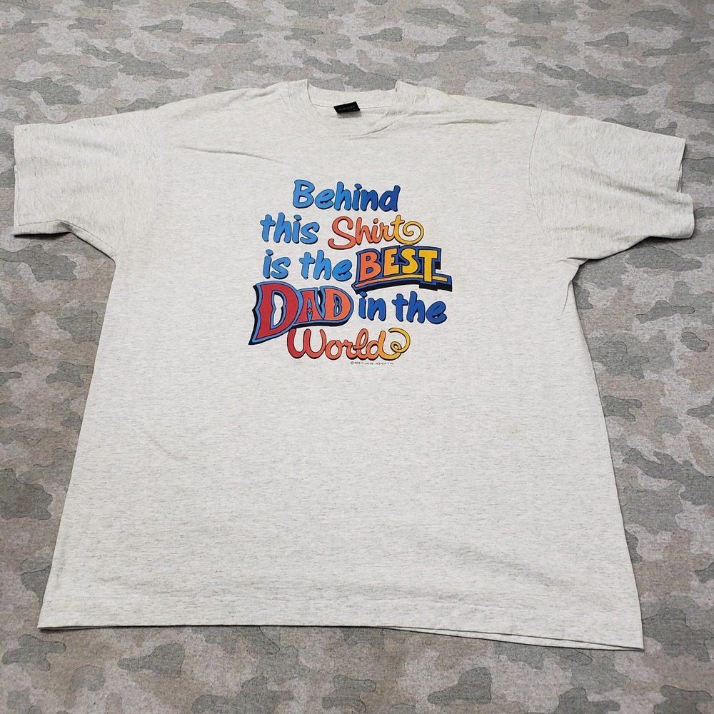 Vintage Screen Stars Shirt Mens 2XL Gray Short Sleeve Single‎ Stitch
